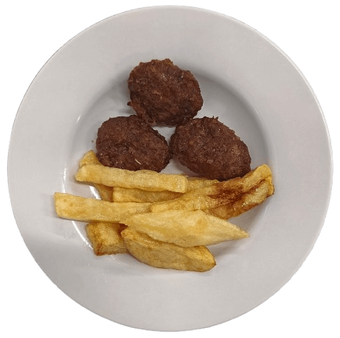 Kuru Köfte / Patates Kızartması